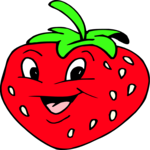 Strawberry - Happy 1 Clip Art