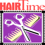 Hair Time Clip Art