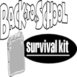 School Survival Kit Clip Art