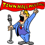 Town Hall Meeting 1 Clip Art