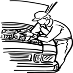 Mechanic Adding Coolant