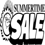 Summertime Sale Title Clip Art