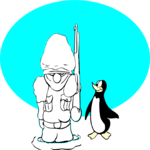 Penguin & Frozen Soldier Clip Art