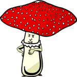 Mushroom Man Clip Art