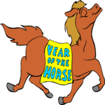 Year of the Horse Clip Art