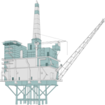 Oil Rig 2 Clip Art