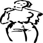 Woman Standing 1 Clip Art