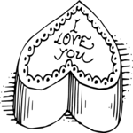 I Love You Heart 2 Clip Art