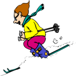 Skier 15 Clip Art