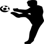 Soccer - Player 02 Clip Art