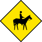 Horse Crossing 5 Clip Art