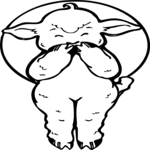 Lamb Laughing Clip Art