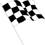 Checkered Flag 4 Clip Art