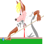 Billiards - Coyote Clip Art