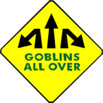 Goblins All Over Clip Art