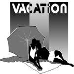 Vacation Couple Clip Art