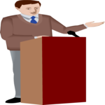Man at Podium 9