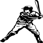 Baseball - Batter 25 Clip Art