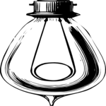 Antique Style Lightbulb 1 Clip Art