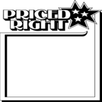 Priced Right Frame Clip Art