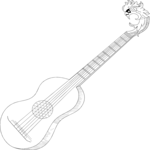 Guitar - Acoustic 21 Clip Art