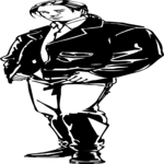 Man in Leather 2 Clip Art