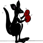Boxer - Kangaroo 2 Clip Art