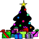 Tree & Gifts 6 Clip Art