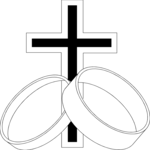 Rings & Cross Clip Art