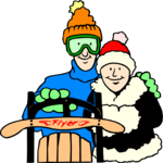 Couple with Sled