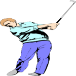 Golfer 04 Clip Art