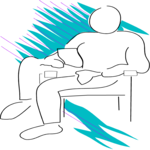 Sitting - Relaxed Clip Art