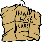 Box - Handle With Care Clip Art