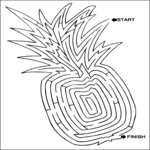 Maze - Pineapple Clip Art