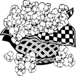Popcorn Basket Clip Art
