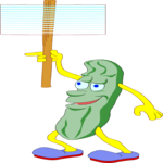 Sign - Pickle Man Clip Art