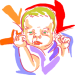 Baby - Tired 1 Clip Art