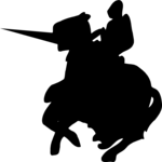 Mounted Soldier 5 Clip Art