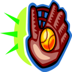Baseball - Glove & Ball 3 Clip Art