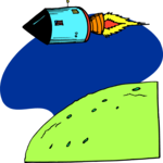 Space Capsule - Cartoon Clip Art