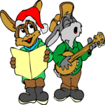 Rabbits Carolling