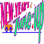 New Year's Tune-Up Clip Art