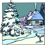 Winterscape 17 Clip Art