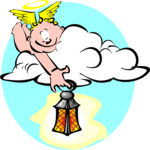 Cherub with Lantern
