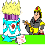 Over the Hill Cake 1 Clip Art