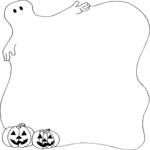 Ghost & Pumpkins Frame