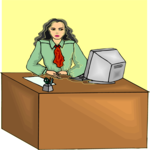 Woman at Computer 15