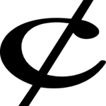 Cent Symbol 3 Clip Art