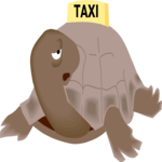 Turtle Taxi Clip Art