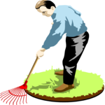 Man with Rake 1